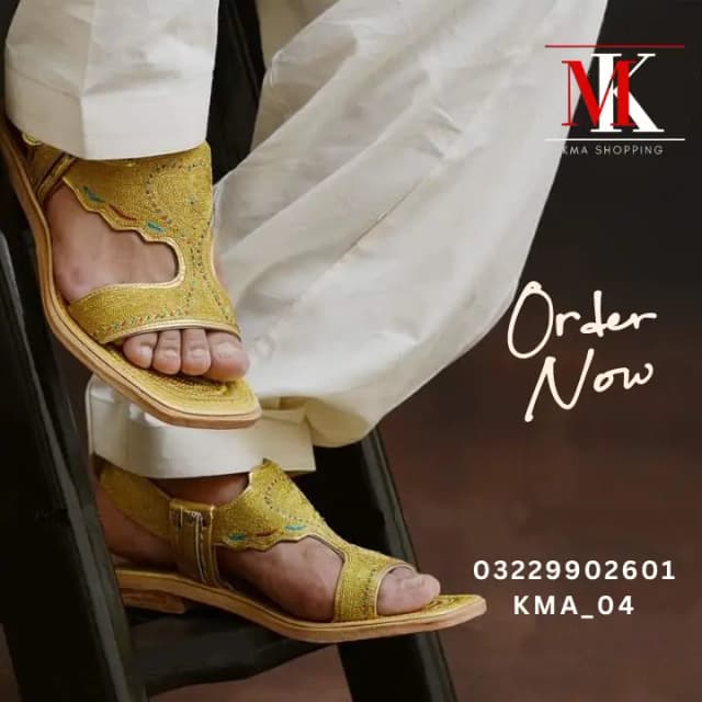 New Design Special Tilla Chappal and Handmade Karhai in Pure Cow Leather